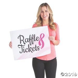 Pink Ribbon Raffle Poster Set (1 Set(s))