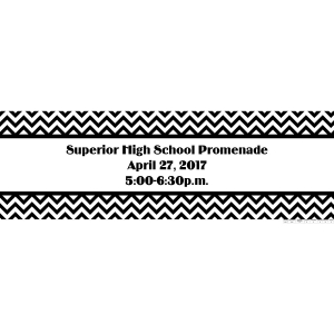 Personalized Medium Prom Vinyl Banner (1 Piece(s))