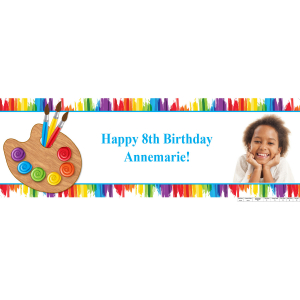 Custom Photo Small Little Artist Vinyl Banner (1 Piece(s))
