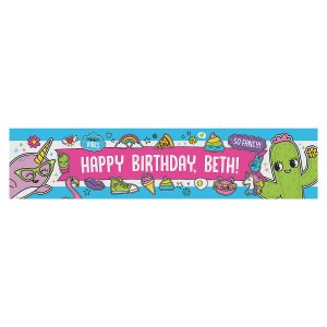 Personalized Girl Squad Party Paper Banner (1 Piece(s))
