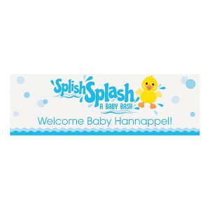 Rubber Ducky Personalized Vinyl Banner - Small (1 Piece(s))