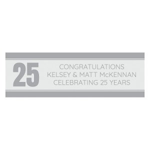 Personalized Small Anniversary Banner (1 Piece(s))