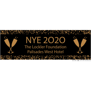 Personalized Small New Year's Eve Vinyl Banner (1 Piece(s))