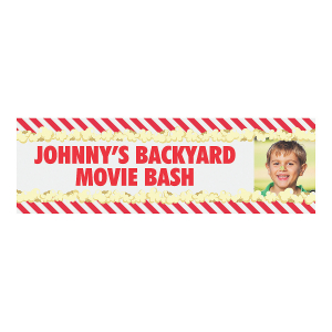 Custom Photo Medium Movie Party Vinyl Banner (1 Piece(s))