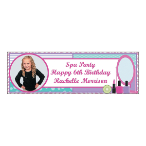 Custom Photo Medium Spa Party Vinyl Banner (1 Piece(s))