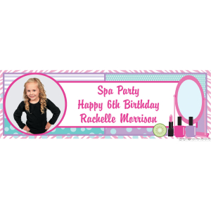 Custom Photo Medium Spa Party Vinyl Banner (1 Piece(s))