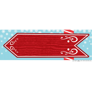 Personalized Small North Pole Vinyl Banner (1 Piece(s))