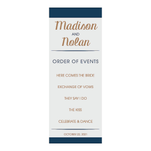 Personalized Simple Wedding Programs (25 Piece(s))