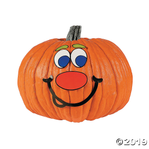 Jack-O'-Lantern Face Stickers (Per Dozen)