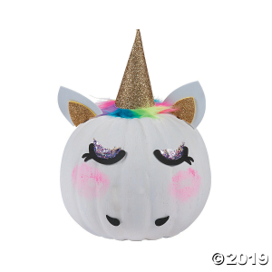 Unicorn Pumpkin Decorating Craft Kit (Makes 6)