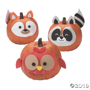 Woodland Animal Pumpkin Decorating Craft Kit (1 Set(s))