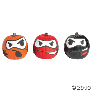 Ninja Pumpkin Decorating Craft Kit (Makes 12)