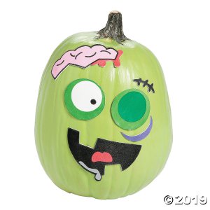 Zombie Pumpkin Decorating Craft Kit (Makes 12)