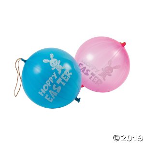 Easter Latex Punch Ball Balloon Assortment (Per Dozen)
