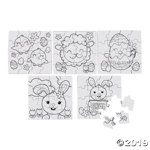 Color Your Own Easter Puzzles (50 Piece(s))