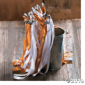White Ribbon Wands (24 Piece(s))
