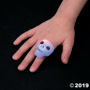 Halloween LED Light-Up Rings (Per Dozen)