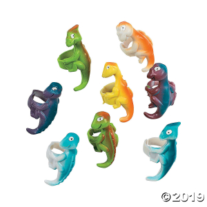 Vinyl Dinosaur Rings (Per Dozen)