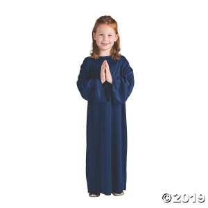 Kid's Navy Blue Nativity Gown - Small/Medium (1 Piece(s))