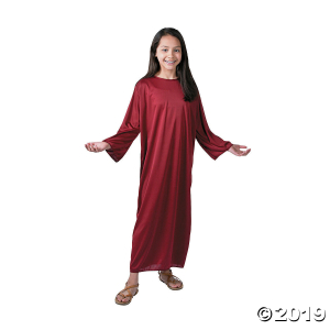 Kids' Large Maroon Nativity Gown