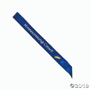 Blue Homecoming Court Sash (1 Piece(s))