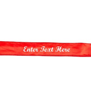Personalized Red Royalty Sash (1 Piece(s))