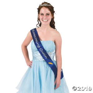 Blue Homecoming Queen Sash (1 Piece(s))