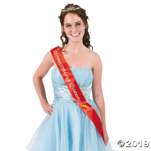 Red Homecoming Queen Sash (1 Piece(s))