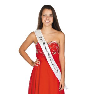 Personalized White Royalty Sash (1 Piece(s))