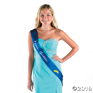 Blue Prom Queen Sash (1 Piece(s))