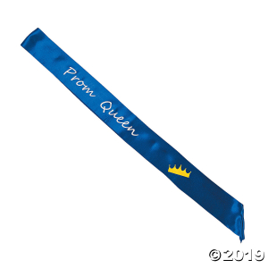 Blue Prom Queen Sash (1 Piece(s))