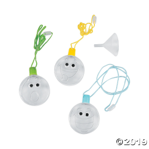 Wiggle Eye Sand Art Bottle Necklaces (Per Dozen)