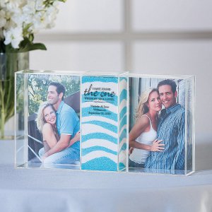 Personalized Song Of Solomon Sand Ceremony Shadow Box With Photo Frames (1 Piece(s))