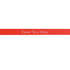 Red Personalized Ribbon - 3/8 (1 Roll(s))