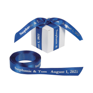 Blue Personalized Ribbon - 5/8 (1 Roll(s))