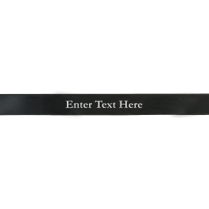 Black Personalized Ribbon - 5/8 (1 Roll(s))