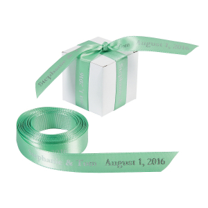 Mint Green Personalized Ribbon - 5/8 (1 Roll(s))