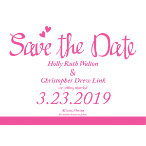 Personalized We Do Wedding Save The Date Cards (25 Piece(s))