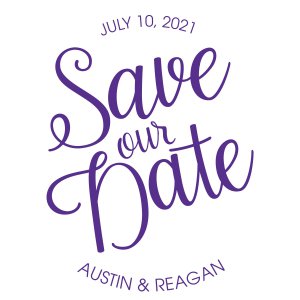 Personalized Save the Date Favor Stickers (144 Piece(s))