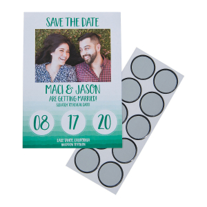 Custom Photo Scratch 'N Reveal Save-the-Date Cards (25 Piece(s))