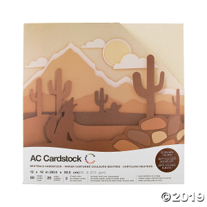 American Crafts Neutrals Cardstock Variety Pack (60 Sheet(s))