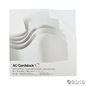 American Crafts White Cardstock Pack (60 Sheet(s))