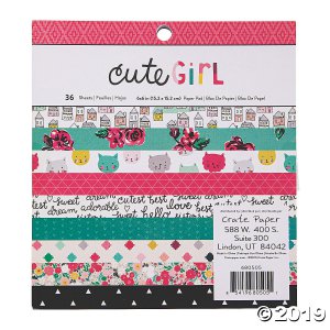 American Crafts Crate Paper Cute Girl Paper Pad (1 Piece(s))