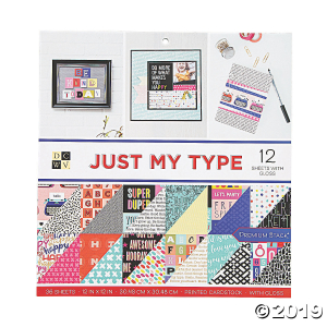 American Crafts Die Cuts with a View® Just My Type Paper Stack (1 Unit(s))