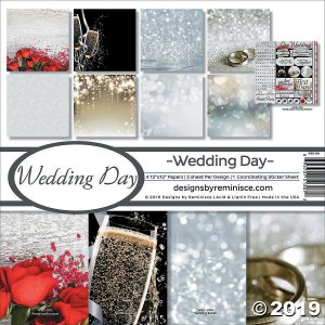 Reminisce Collection Kit 12"X12"-Wedding Day (8 Sheet(s))