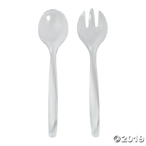 Clear Serving Spoons & Forks Set (1 Set(s))
