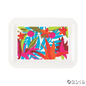 Tropical Plastic Serving Tray (1 Piece(s))