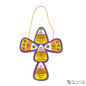 Candy Corn Trinity Cross Craft Kit (Makes 12)