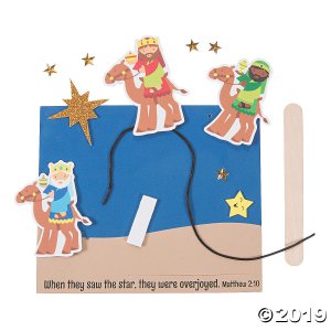 The Wise Men Followed the Star Sign Pop-Up Craft Kit (Makes 12)