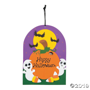 Happy Halloween Ghost Sign Craft Kit (Makes 12)